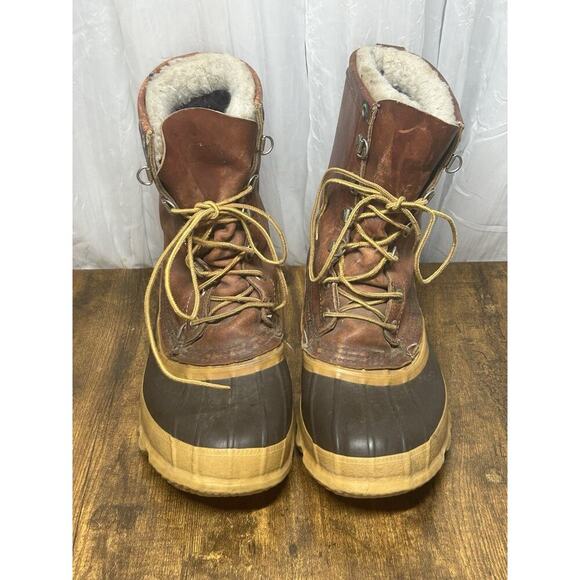 CHIPPEWA USA VTG Mens Gorp Core Waterproof Duck Leather Boots 23540 Sz 9 - Picture 2 of 16
